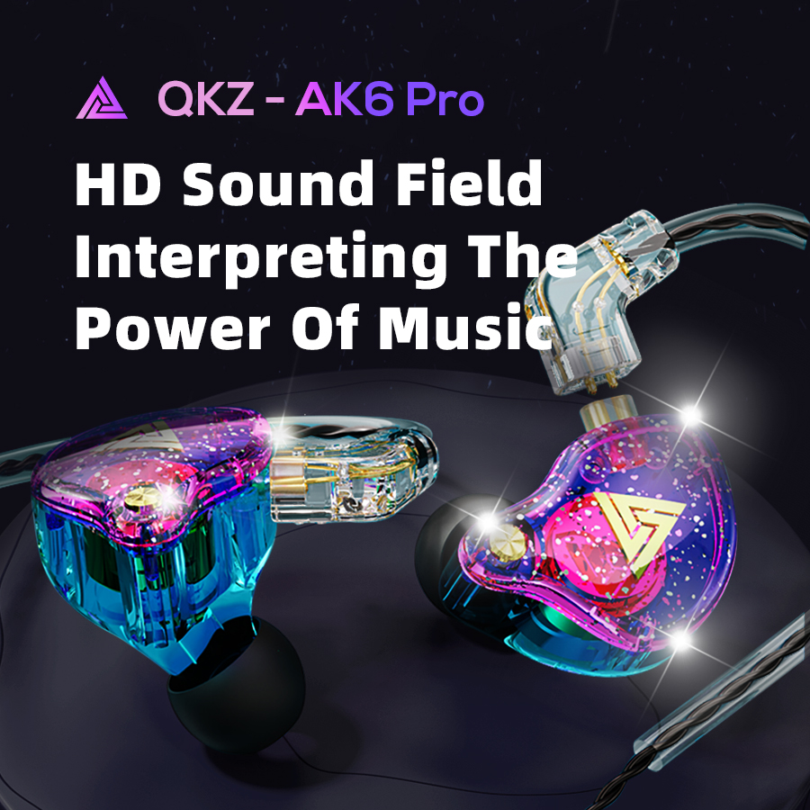 In Ear Monitors For Singers - QKZ AK6 PRO Wired Earphones HiFi
