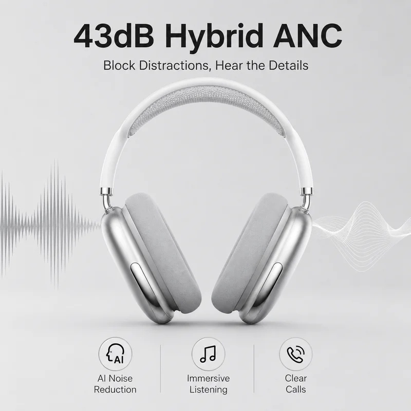Over Ear ANC Wireless Bluetoot - Anc Wireless Over Ear Headphones recension och pris