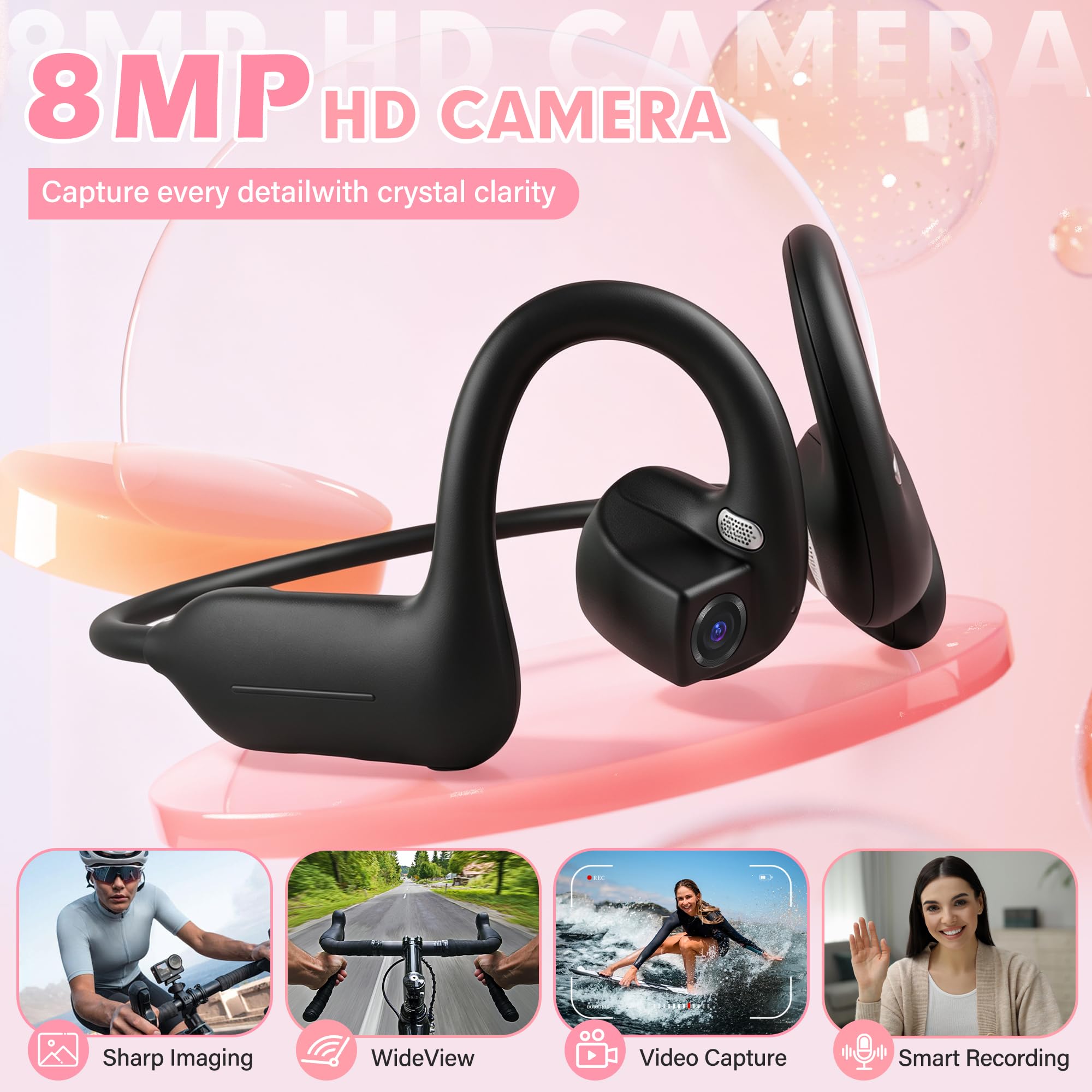 E12 Ear Hook Bone Conduction H - Bone Conduction Running Headphones recension och pris