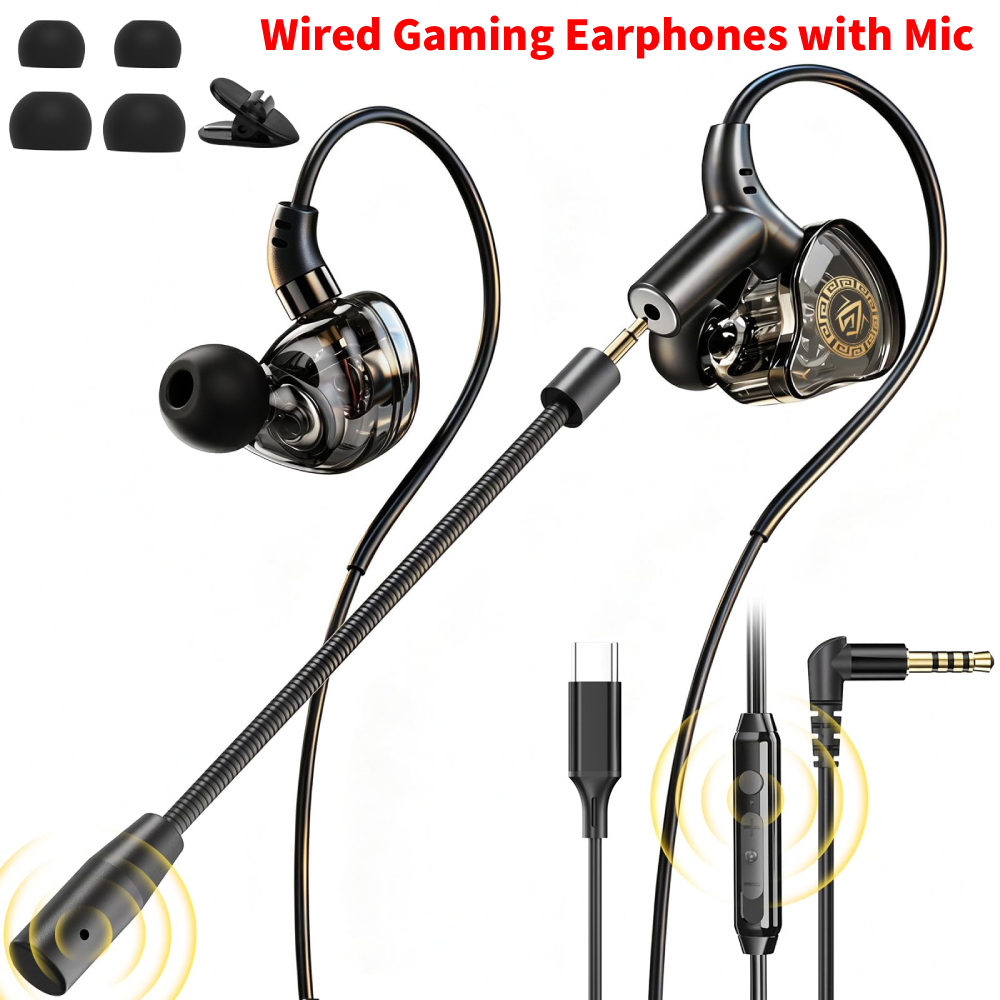 3.5mm / Type-C Wired Gaming Ea - Type C Wired Earphones With Mic recension och pris