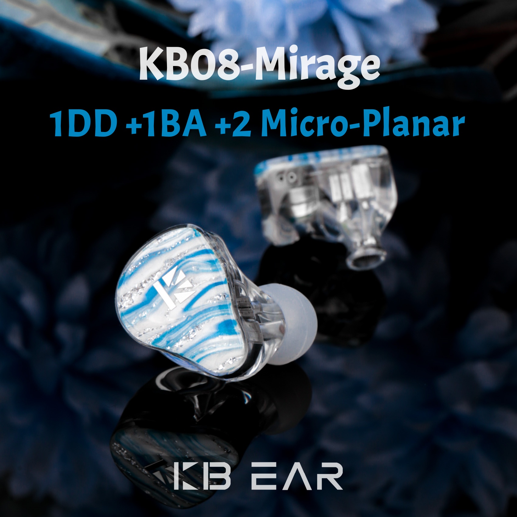 KBEAR KB08 Mirage IEMS in Ear  - Planar Magnetic Iem Earphones recension och pris
