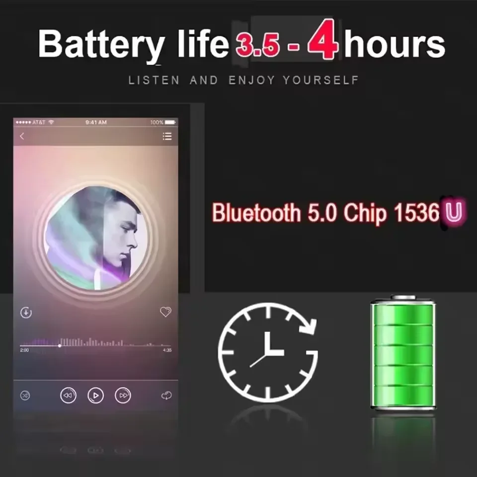 Bluetooth 5.3 New Air Por 5 Wi - Headphones recension och pris