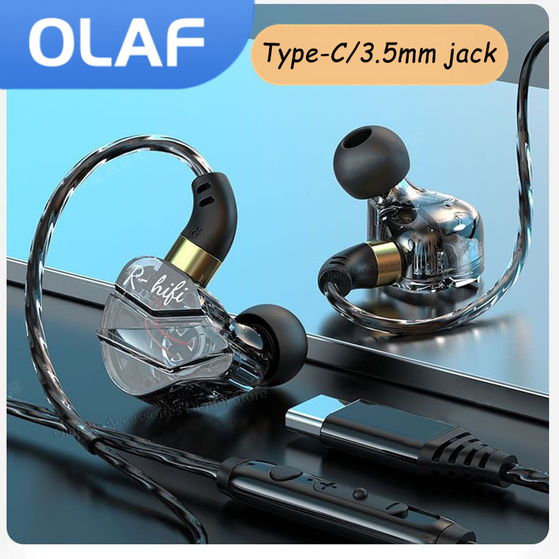OLAF Gaming Headset Wired Earp - Type C Wired Earphones With Mic recension och pris