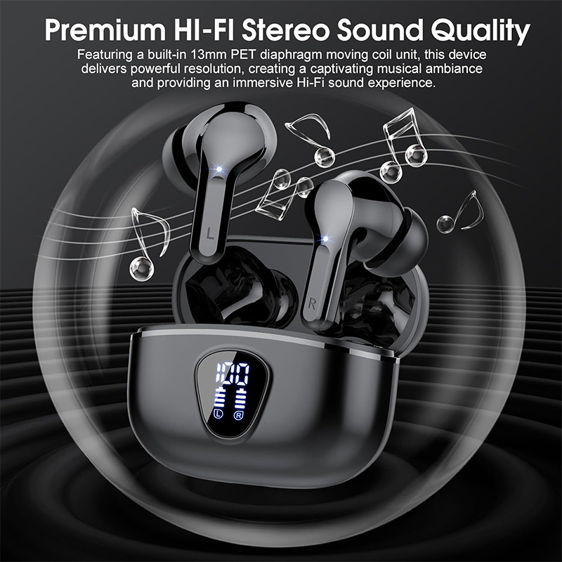 Wireless Earbuds BT5.3 Headpho - Type C Wired Earphones With Mic recension och pris